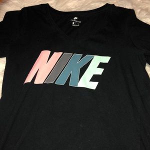 Black Nike V-neck T-shirt